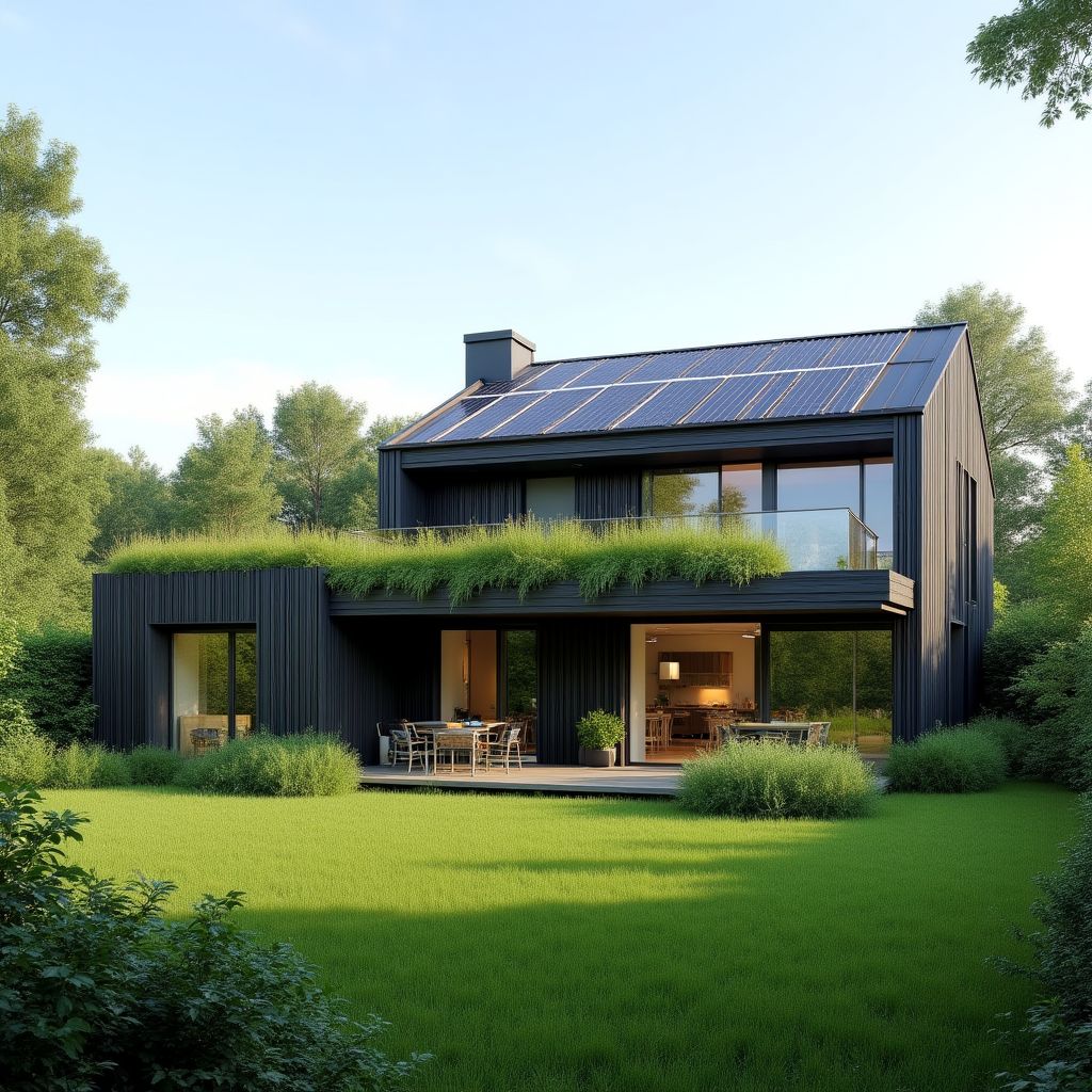 Nachhaltiges modernes Haus